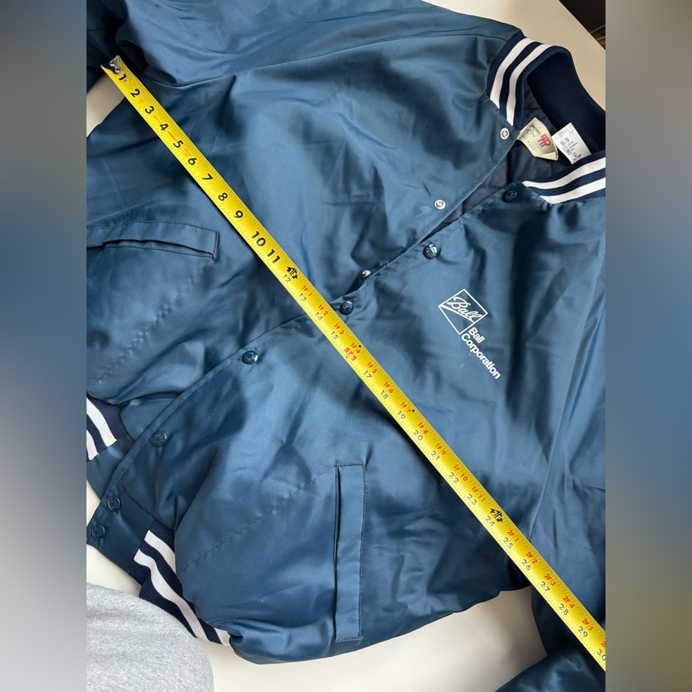 Vintage king Louie Ball Corporation Bomber Jacket made in USA Varsity - Picture 4 of 7